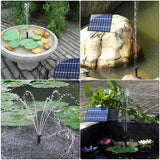 1.8W 7 Nozzles Solar Floating Water Pump Kit