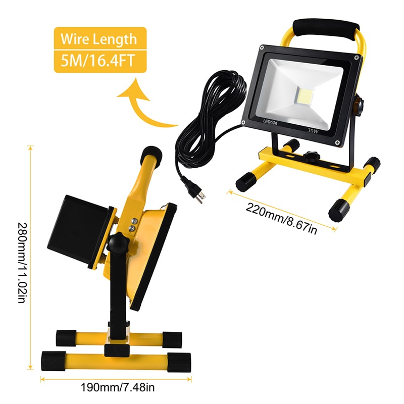 30W Waterproof Daylight White AC LED Flood Lights