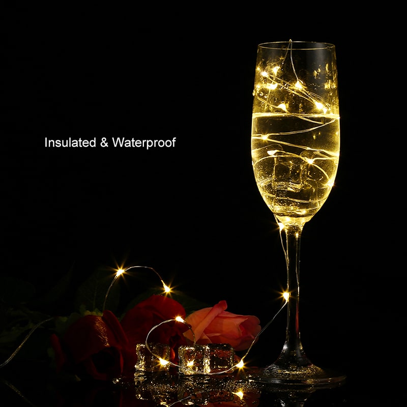 Insulated & Waterproof LED Copper Wire String Lights