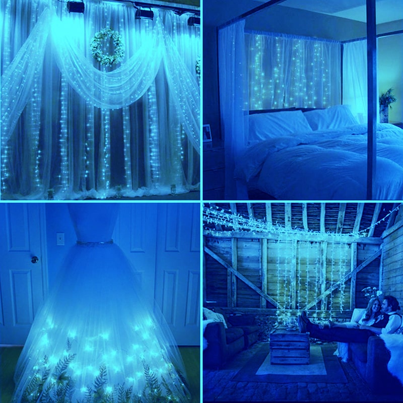 8 Lighting Modes Waterproof Decorative Curtain Lights(EUR Standard)