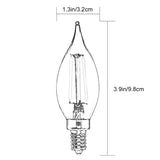 4W Dimmable Warm White E12 LED Bulbs(US Standard)