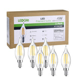 4W Dimmable Warm White E12 LED Bulbs(US Standard)