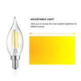 4W Dimmable Warm White E12 LED Bulbs(US Standard)