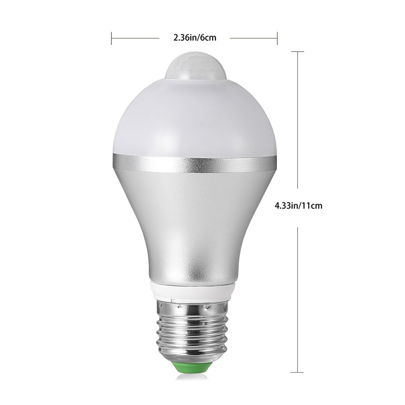 9W Infrared Motion Sensor Daylight E26 LED Bulbs