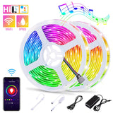 32.8ft WiFi Smart Flexible Waterproof RGB LED Strip Lights