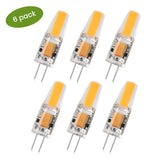 6 Pack 2.2W Warm White G4 LED Bulbs