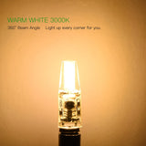 6 Pack 2.2W Warm White G4 LED Bulbs