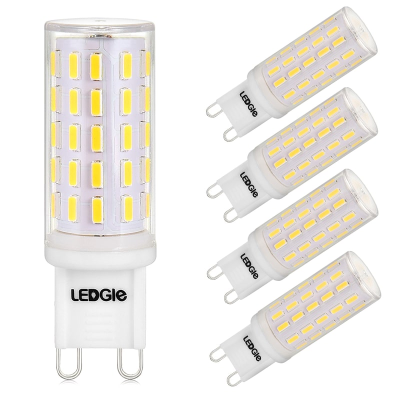 5 Pack 6W Daylight White G9 LED Light Bulbs