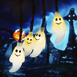 Ghost Shape Waterproof Solar String Lights For Halloween