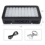 50*6W Full Spectrum Black LED Grow Fish Aquarium Lights