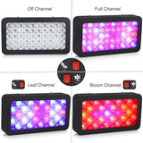 50*6W Full Spectrum Black LED Grow Fish Aquarium Lights