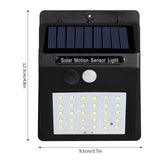 Wireless Waterproof Motion Senor LED Solar Wall Lights