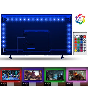 16 Colors USB Plug TV Backlight LED Strip Lights