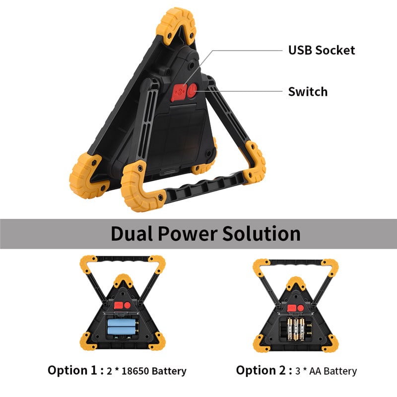30W Rechargeable LED Work Lights Emergency Lights