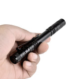 Black Battery Powered Waterproof Mini Flashlights