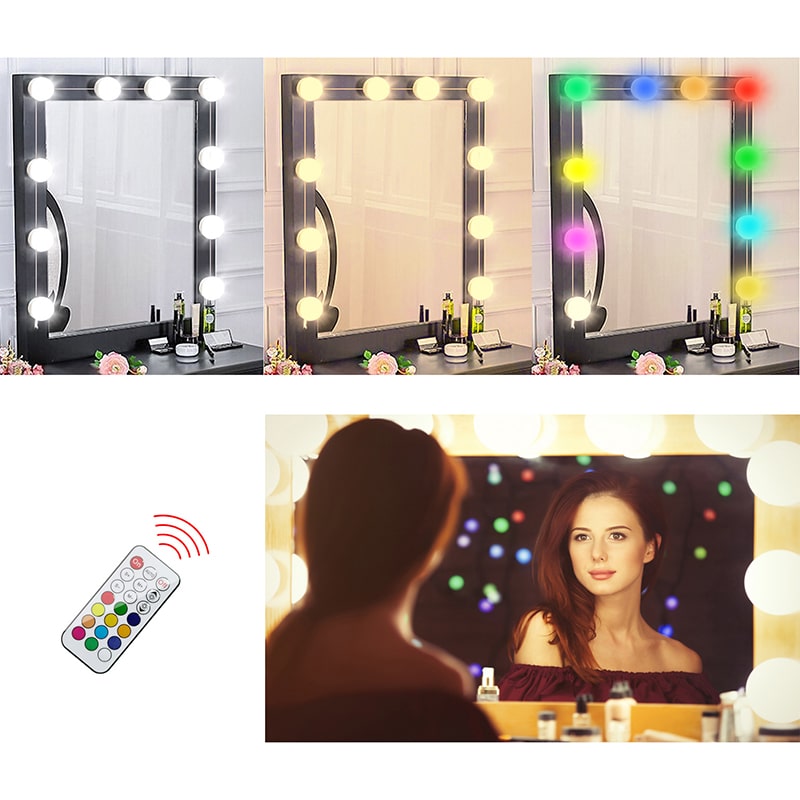 5W USB Charging Dimmable Globe Mirror String Lights