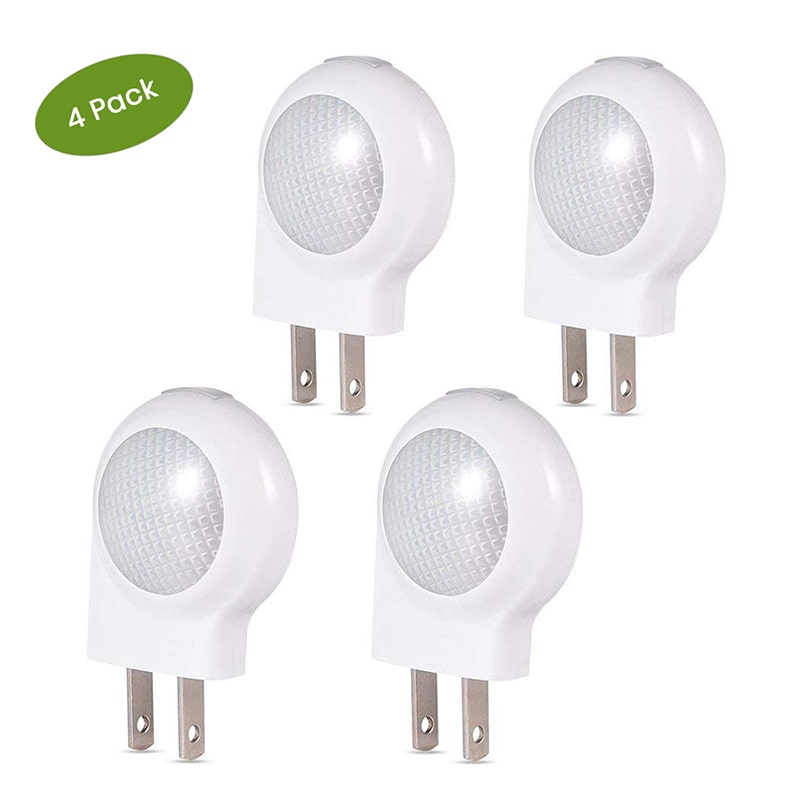 4 Pack Mini Kids Cute Motion Sensor LED Plug In Night Lights