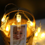 Warm White Decorative LED Photo Clip String Lights