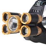 4 Lighting Modes Rechargeable LED Headlights