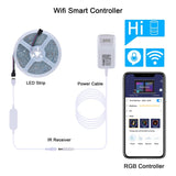24W Waterproof 8 Modes WiFi Smart LED Strip Lights