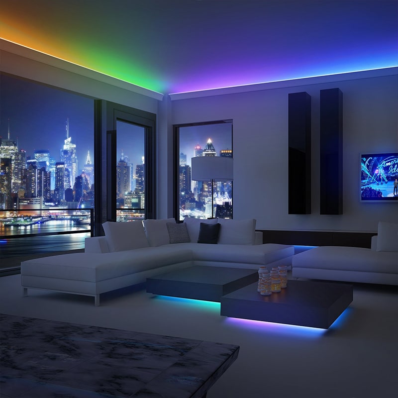 32.8ft WiFi Smart Flexible Waterproof RGB LED Strip Lights