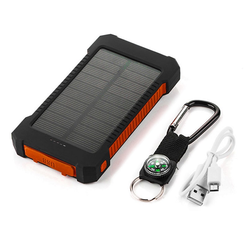 Portable Waterproof Solar Flashlights with Compass