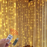 6W Waterproof 8 Lighting Modes String Curtain Lights