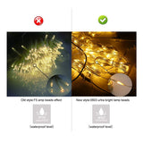 6W Waterproof 8 Lighting Modes String Curtain Lights