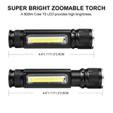 10W 4 Light Modes Mini Portable T6 LED Flashlights