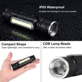 10W 4 Light Modes Mini Portable T6 LED Flashlights