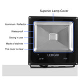 30W 4 Modes Waterproof Outdoor LED Flood Lights(EUR Plug)