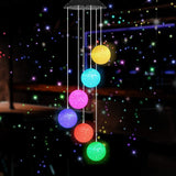 Garden Solar Hanging Ball Wind Chimes