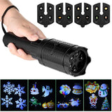 4W Flashlight Handheld Projection Torch Lights