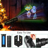 4W Flashlight Handheld Projection Torch Lights