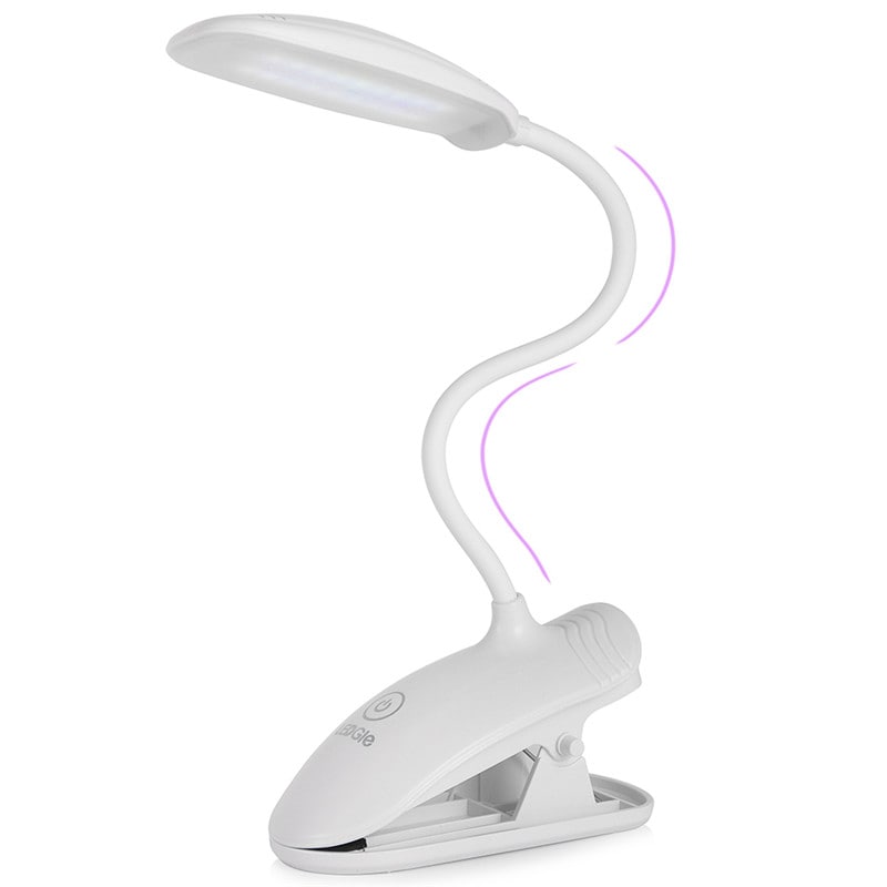 8W Clip-on 3 Brightness Rechargeable Book Lights