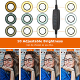 2-in-1 Selfie Ring Light for Makeup, Self-Portrait Shooting, Live Stream