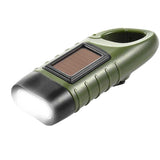 3W Solar Flashlight Hand Crank LED Flashlights