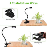 3W Mini Clip-on Flexible Dimmable Black Desk Lamps