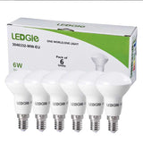 6 Pack E14 6W Warm White LED Lamp Bulbs(EU standard)