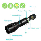 10W XML-T6 Flashlight Kit Torch Lights