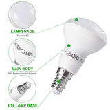 6 Pack E14 6W Warm White LED Lamp Bulbs(EU standard)