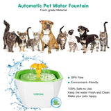 2L Pet Cat Dog Water Drinking Water Fountains