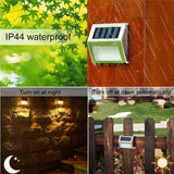 Waterproof Outdoor Sensor Solar Stair Lamps