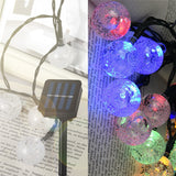 20ft Waterproof Globe Solar Crystal Ball String Lights