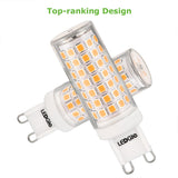 5 Pack 8W G9 700lm Warm White LED Light Bulbs(EUR Standard)