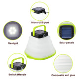 Bowl-shape Collapsible Solar Lantern Camping Lights