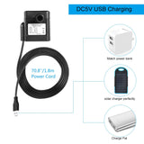 Mini USB Fountain Pump Compact Submersible Pumps Efficient 5V Water Pump for Small Pond, Fish Tank, Long Cord, 180L/H, Black